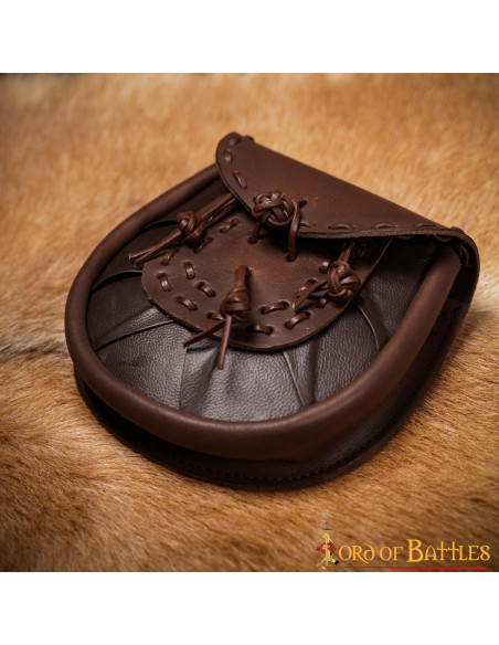 Marsupio medievale in pelle con...