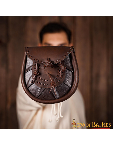 Marsupio medievale in pelle con...