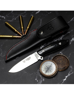 Coltello da caccia Cudeman Suther, manico in micarta nera