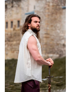 Camicia medievale Henn senza maniche 2
