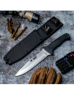 Coltello tattico Tornado manico in gomma