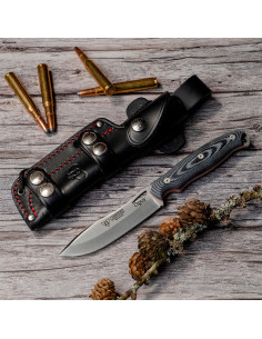 Coltello Cudeman Ness Wolf in micarta nera