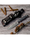 Coltello Cudeman Ness Wolf in micarta nera