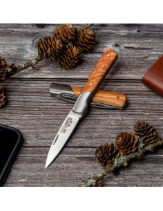 Coltellino tascabile Cudeman con manico in oliva