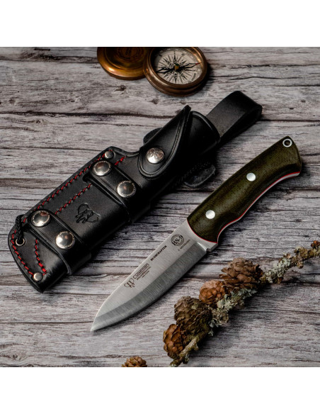 Coltello Bushcrafter manico Canvas...