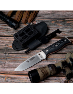 Coltello Cudeman micarta nero