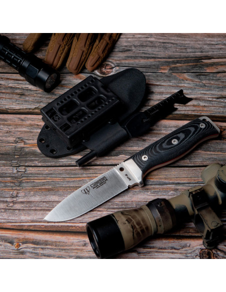 Coltello Cudeman micarta nero