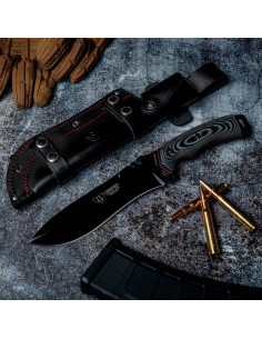 Coltello Berretto Verde con lama nera (31,5 cm.)