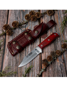 Coltello tattico manico Cocobolo, lama 11 cm.