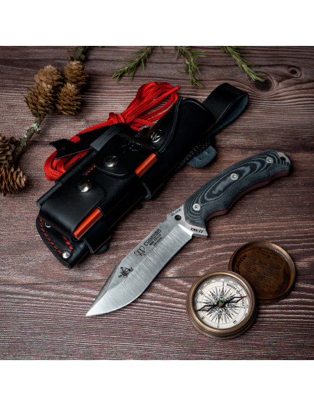 Coltello Bushcraft Cudeman nero JJSK1