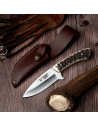 Coltello per scuoiare corna di cervo, lama 10,5 cm.