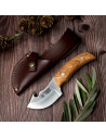 Coltello per scuoiare manico in oliva (18 cm.)