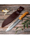 Coltello da caccia Cudeman, manico in legno d'ulivo
