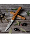 Coltello Vendetta, manico in ulivo, lama 9 cm.