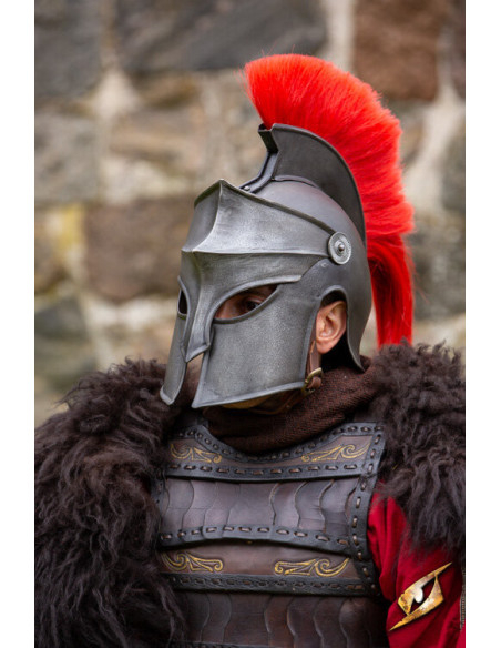 Elmo corinzio con pennacchio,...