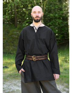 Tunica medievale nera a maniche lunghe, Gunther