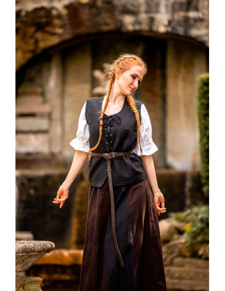 Gilet medievale in cotone Franziska,...
