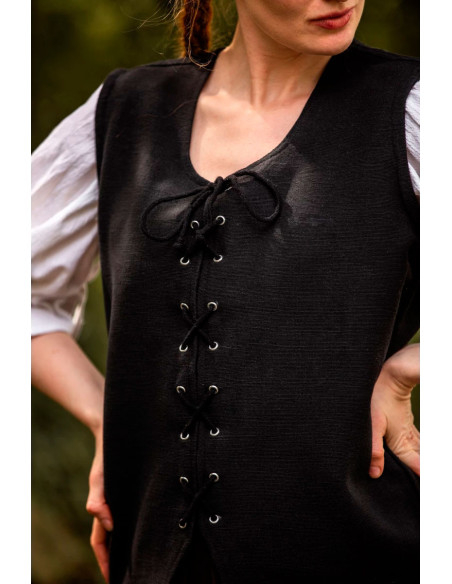 Gilet medievale in cotone Franziska,...