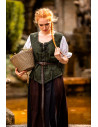 Gilet medievale donna modello Selma, verde