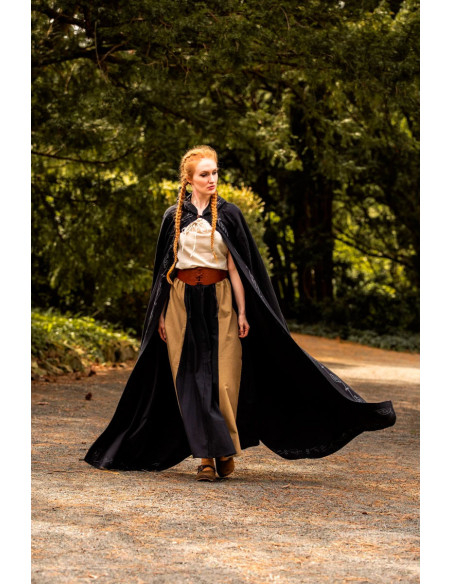 Mantello medievale Erna in cotone con...