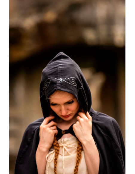 Mantello medievale Erna in cotone con...