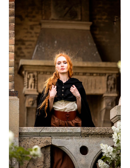 Mantella medievale corta da donna,...