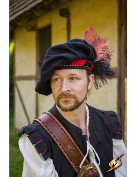 Parlota da menestrello medievale in...