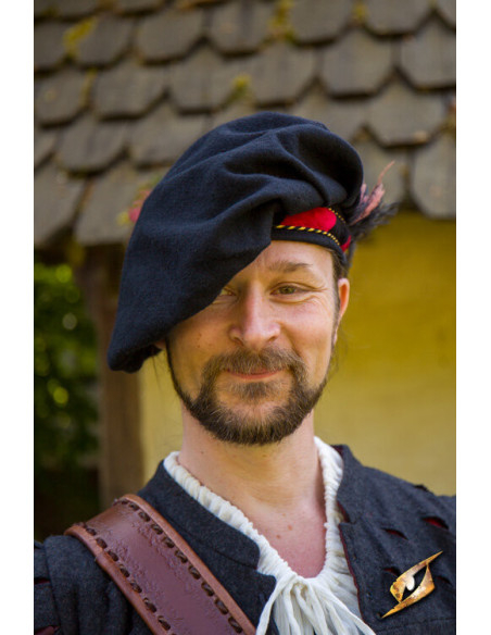 Parlota da menestrello medievale in...