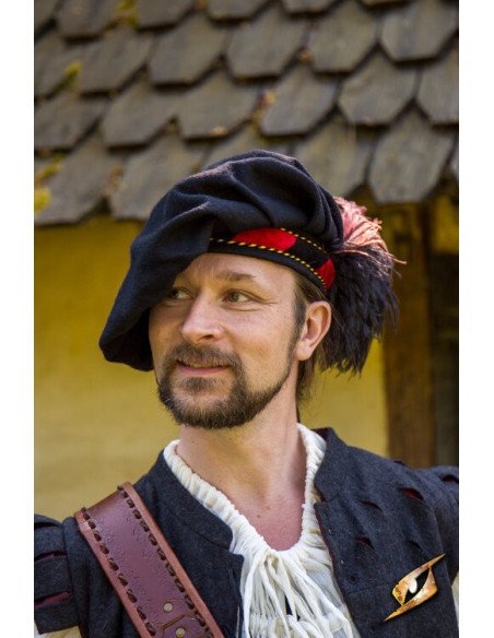 Parlota da menestrello medievale in...