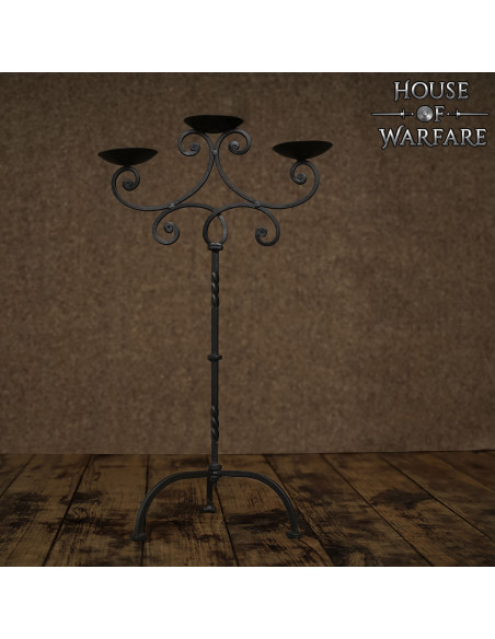 Candelabro medievale forgiato a mano