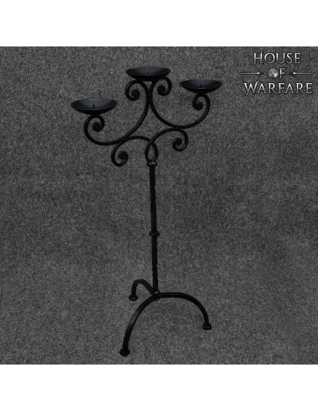 Candelabro medievale forgiato a mano