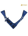 Cintura in pelle da avventuriero medievale, blu