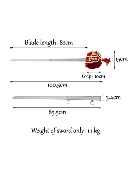 Spada da basket scozzese con fodero...