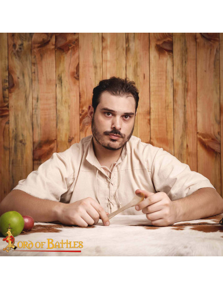 Set 2 cucchiai in vero corno (12,7 cm.)