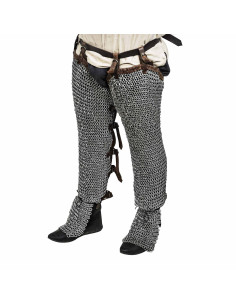 Gambe in cotta di maglia in acciaio dolce, anelli... 2