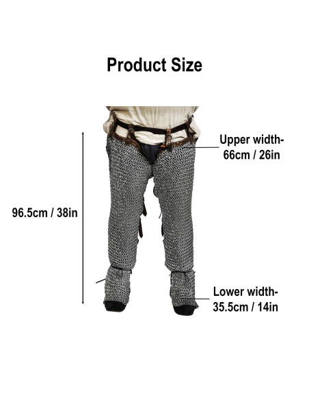 Gambe in cotta di maglia in acciaio...