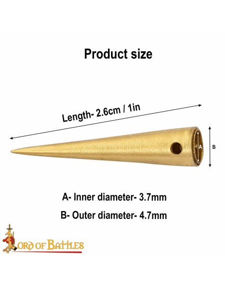 Confezione da 10 puntali medievali in...