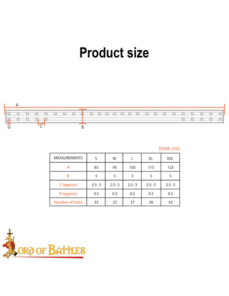 Cintura Medievale Imbottita con...