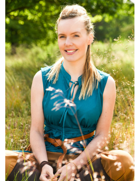 Blusa medieval modello Levke in...