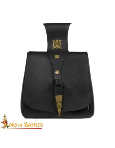 Marsupio Cortesano del Rey in pelle nera