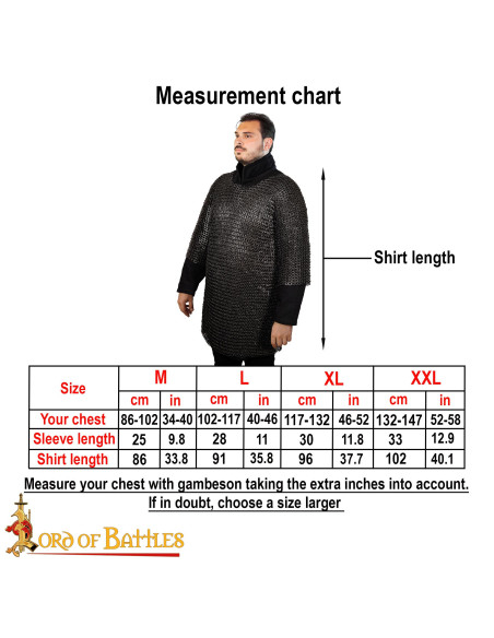 Cotta di maglia in acciaio dolce...