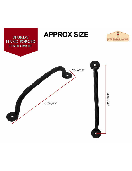 Set di 2 maniglie rustiche medievali...