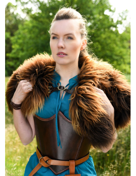 Corsetto medievale in pelle, colore...