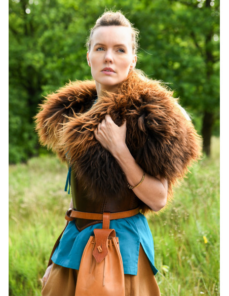 Corsetto medievale in pelle, colore...