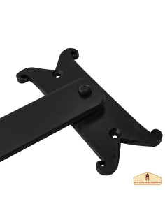 Chiusura per porta medievale in ferro battuto (27,3 cm.) 2
