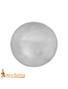 Scudo medievale rinascimentale in acciaio dolce (57,5 cm.)