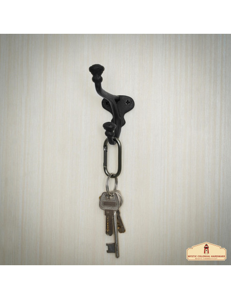 Set di 2 ganci da parete rustici in...