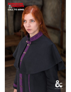 Dungeons and Dragons Mantello corto da strega, nero-viola
