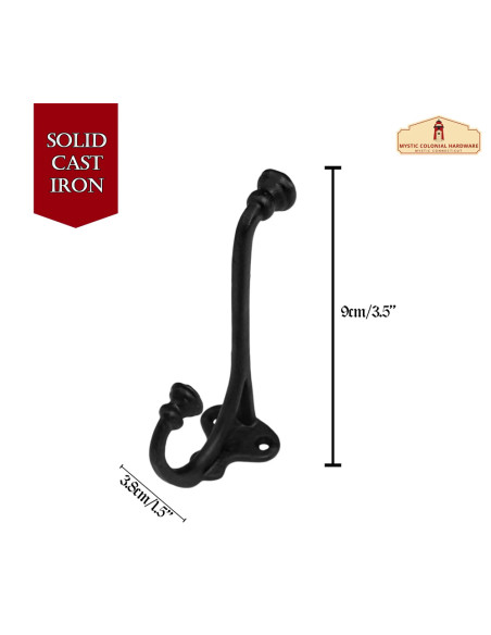 Set di 2 ganci da parete rustici in...