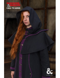 Gugel Warlock Dungeons and Dragons, nero-viola